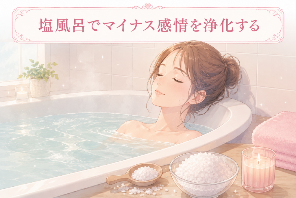塩風呂で浄化するおまじない