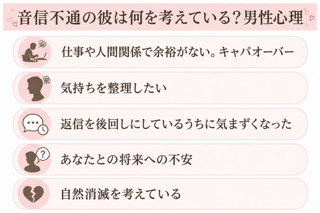 音信不通の男性心理