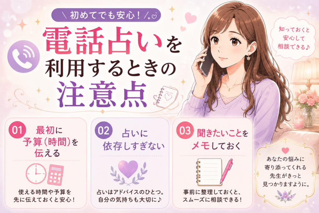 電話占い注意点